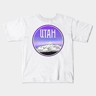 Utah Mountains Kids T-Shirt